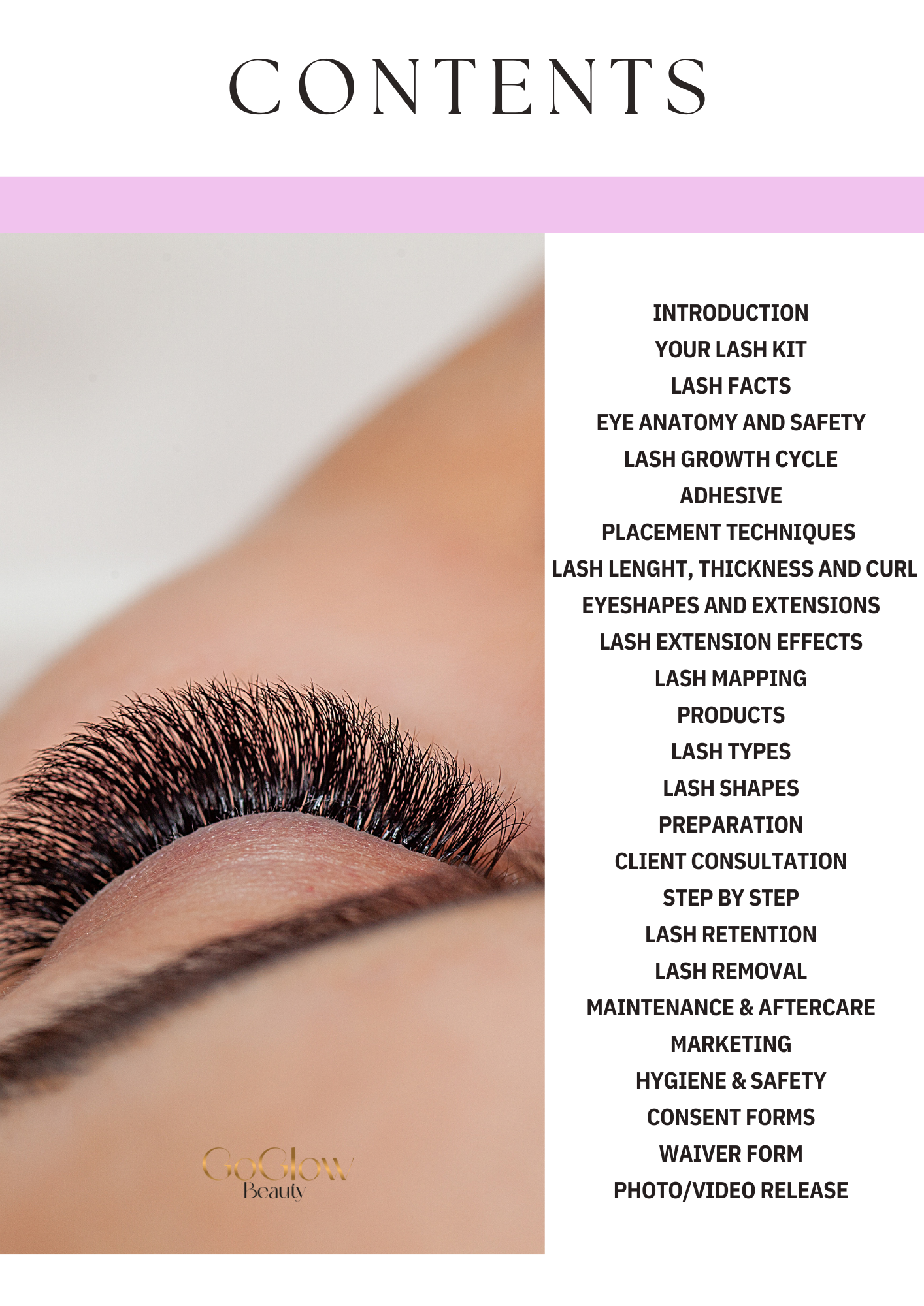 EYELASH EXTENSIONS MANUAL