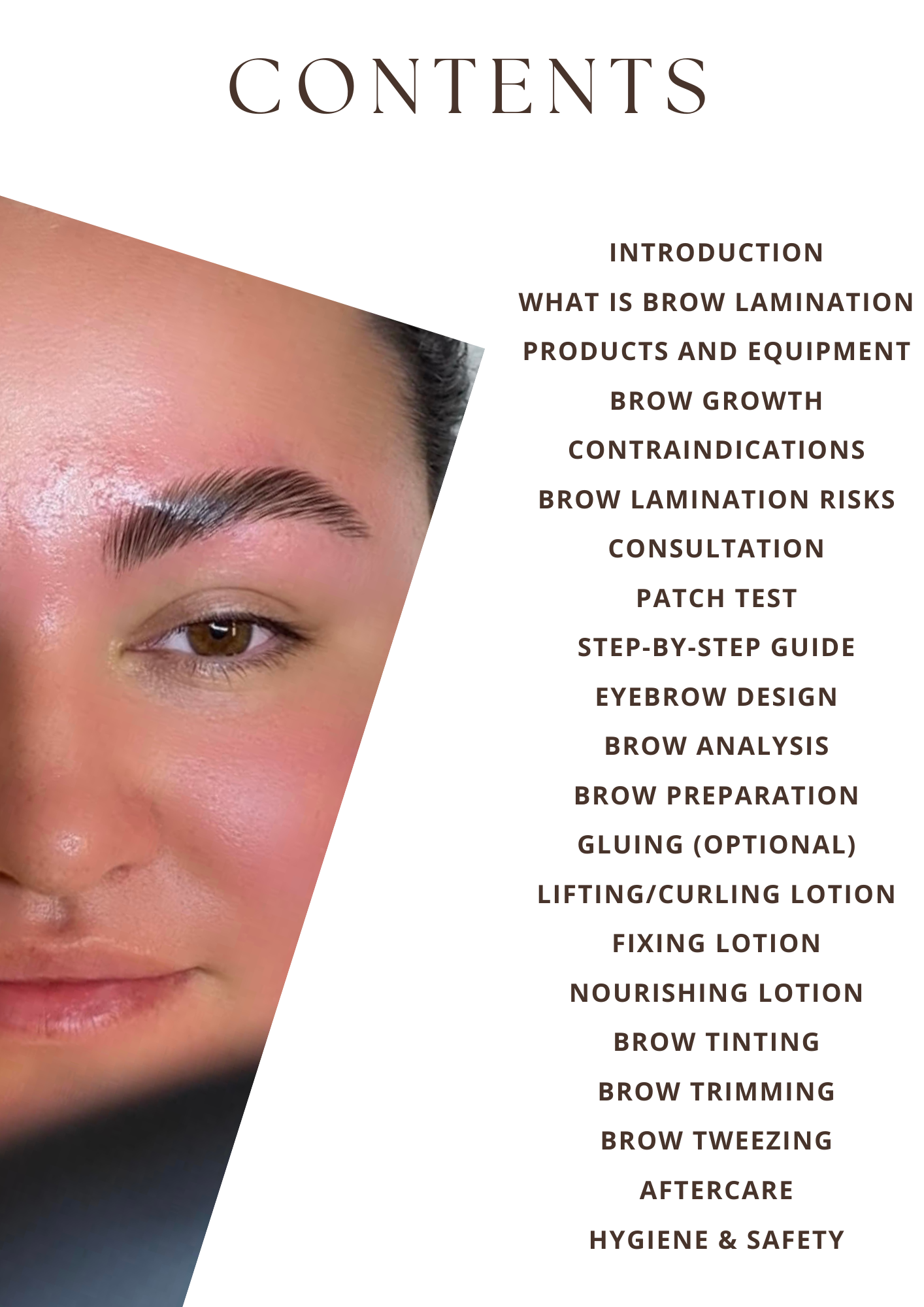 BROWS LAMINATION TRAINING MANUAL