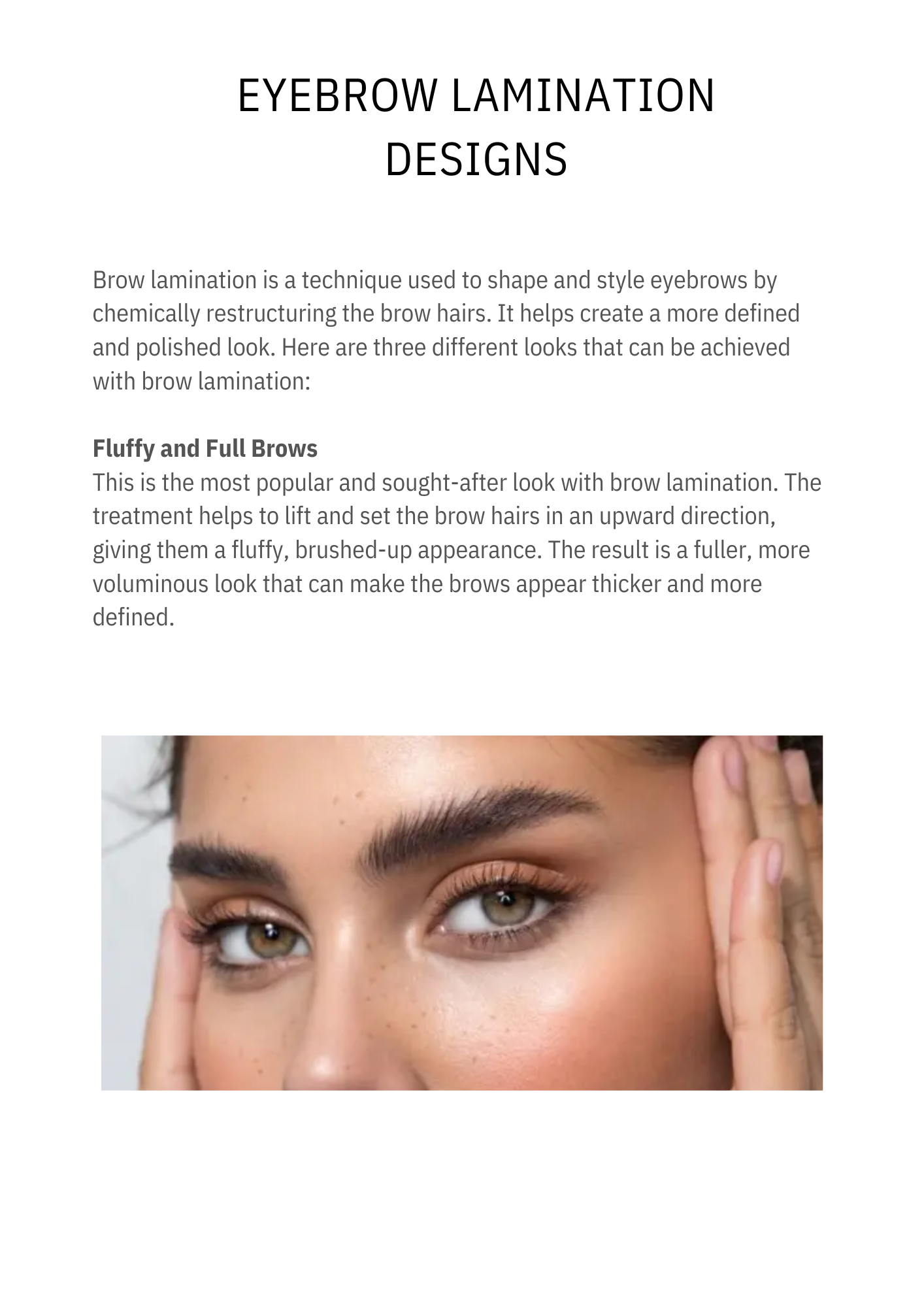 BROWS LAMINATION TRAINING MANUAL