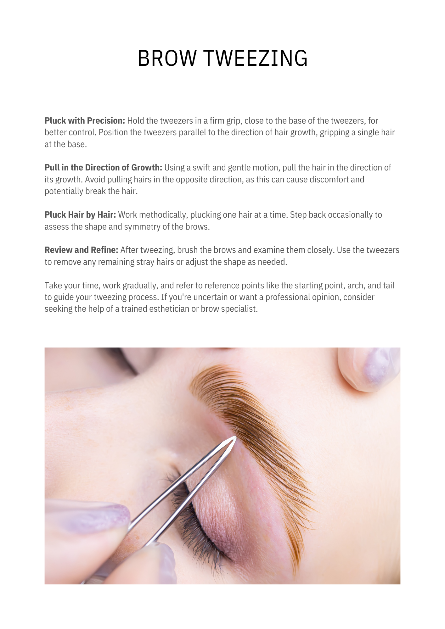 BROWS LAMINATION TRAINING MANUAL