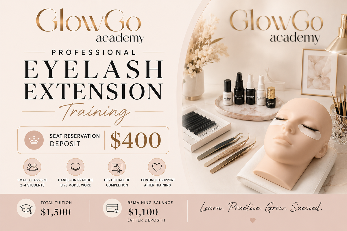 EYELASH EXTENSION TRAINING – Seat Reservation Deposit