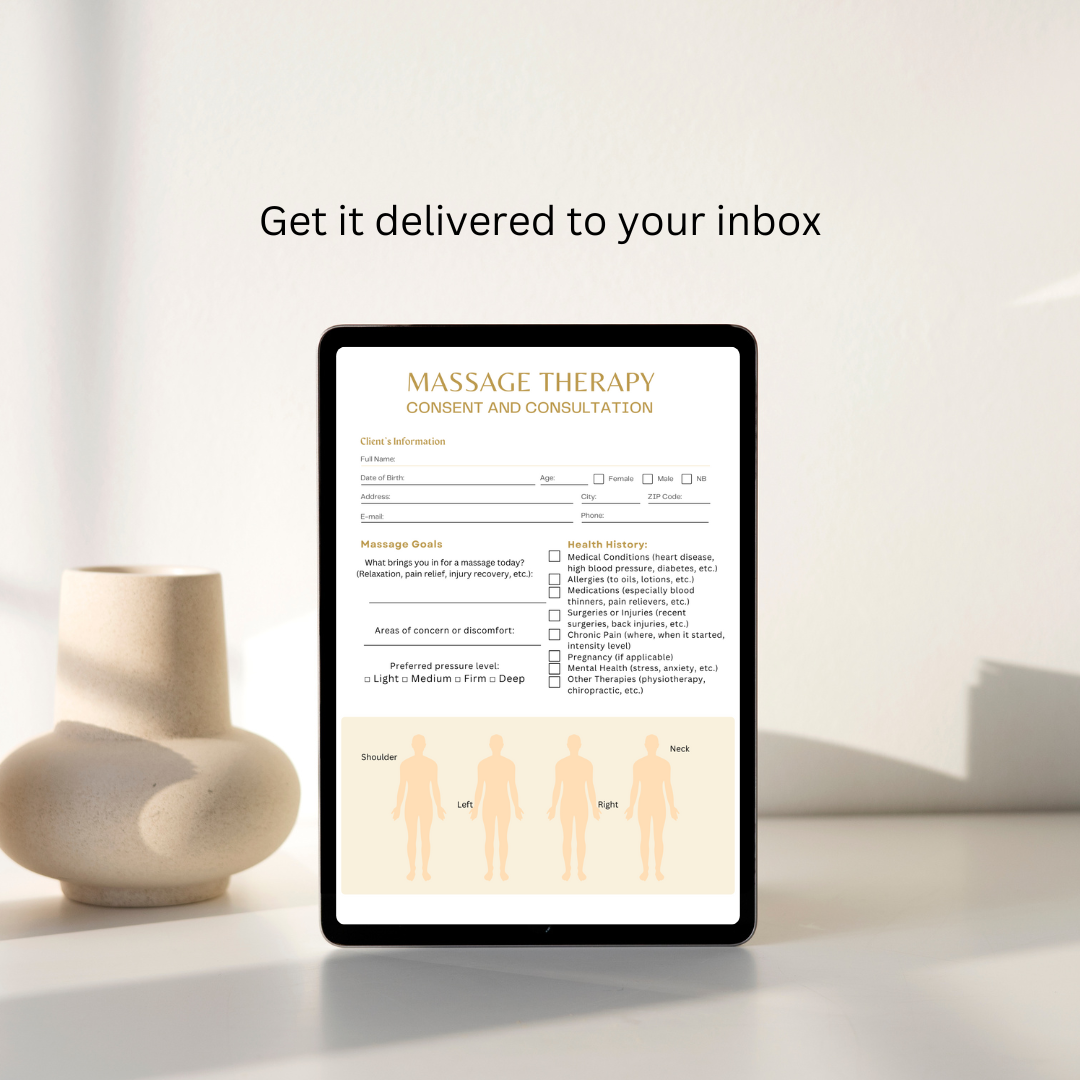 MASSAGE DIGITAL CONSENT FORMS