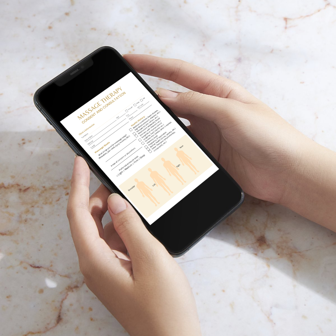 MASSAGE DIGITAL CONSENT FORMS