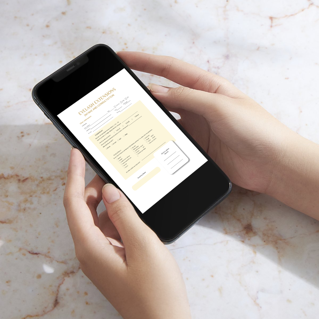 EYELASH EXTENSIONS DIGITAL CONSENT FORMS