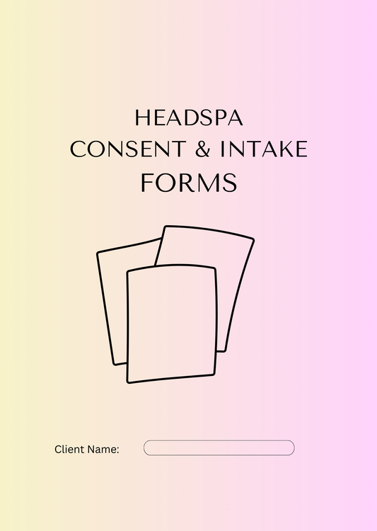HEAD SPA CONSENT AND INTAKE FORM