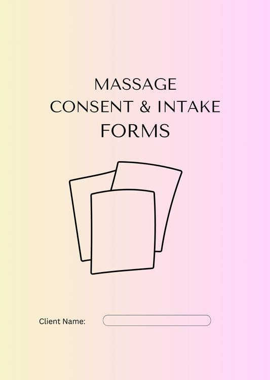 MASSAGE CONSENT AND INTAKE FORM