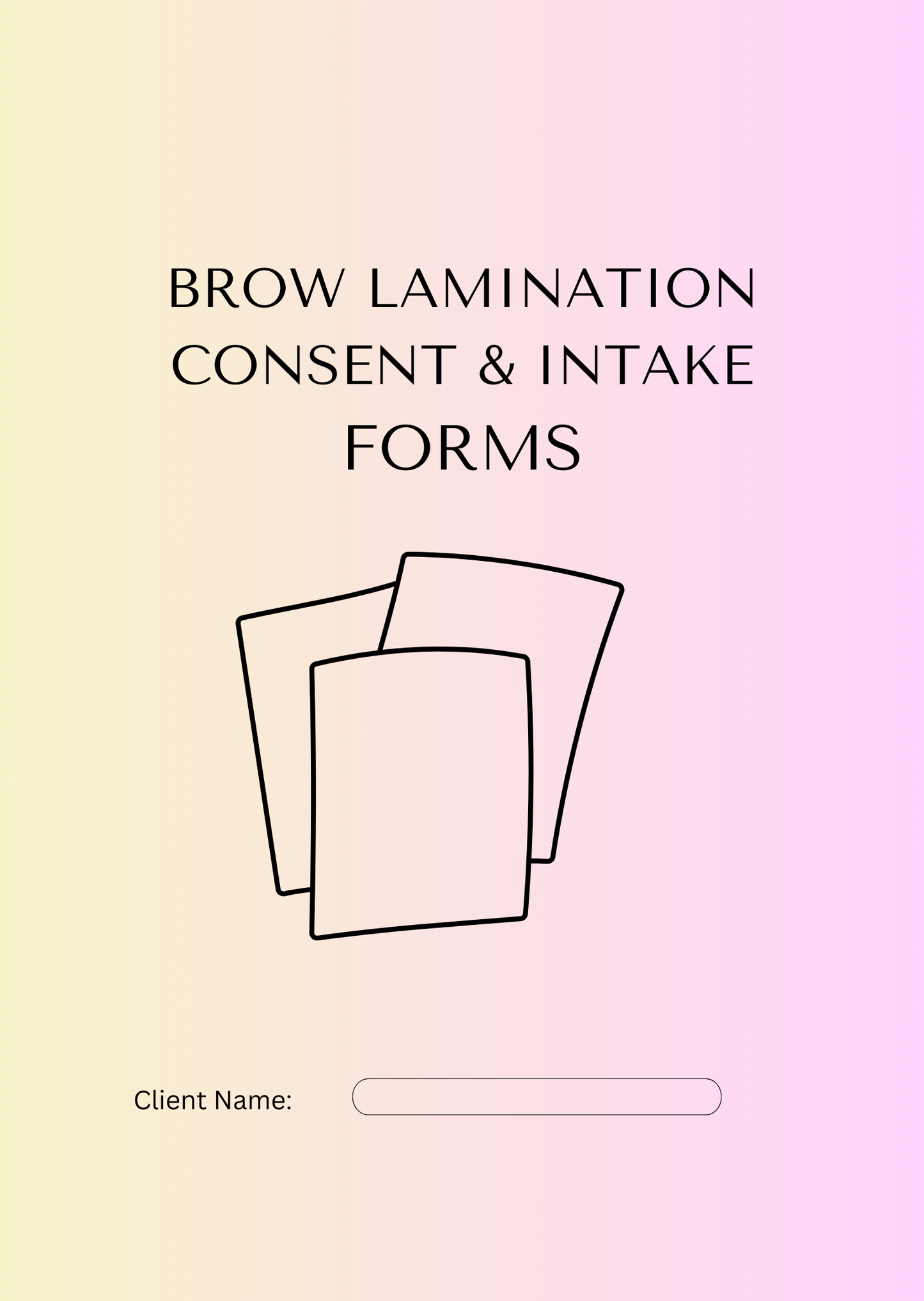 BROW LAMINATION CONSENT AND INTAKE FORM