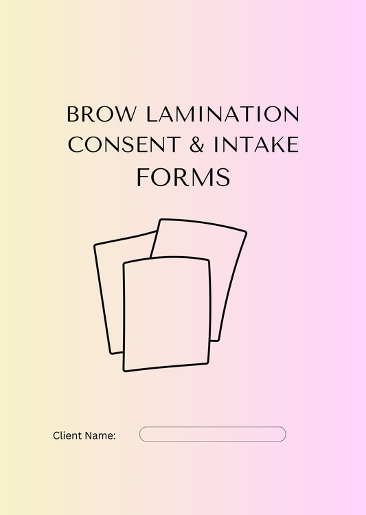 BROW LAMINATION CONSENT AND INTAKE FORM
