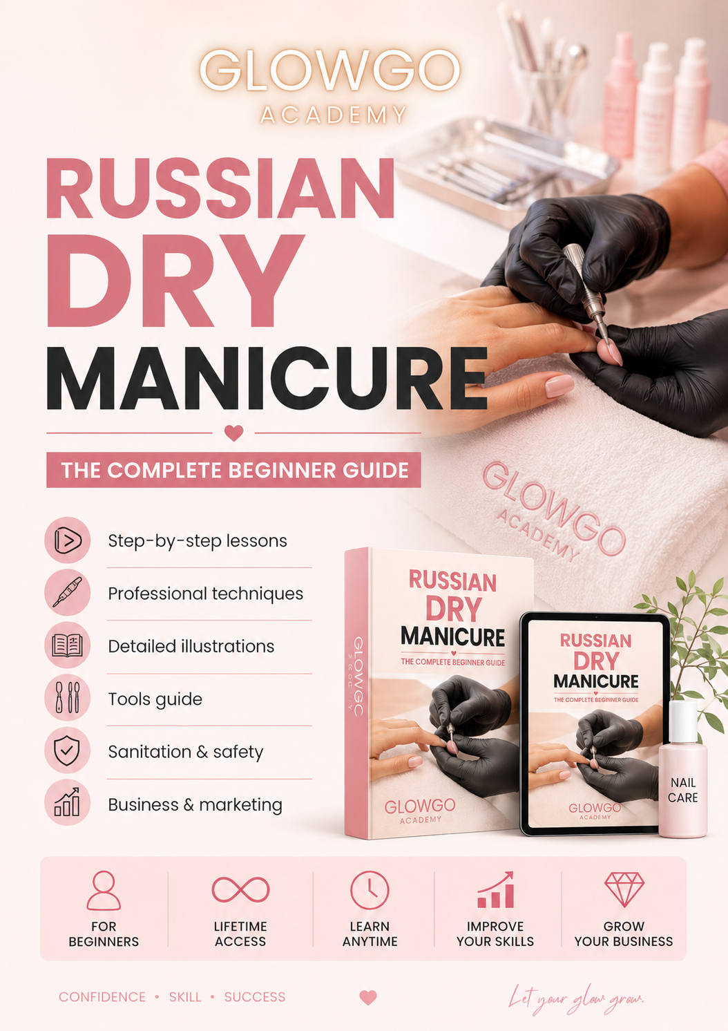 Russian Dry Manicure Digital Tutorial