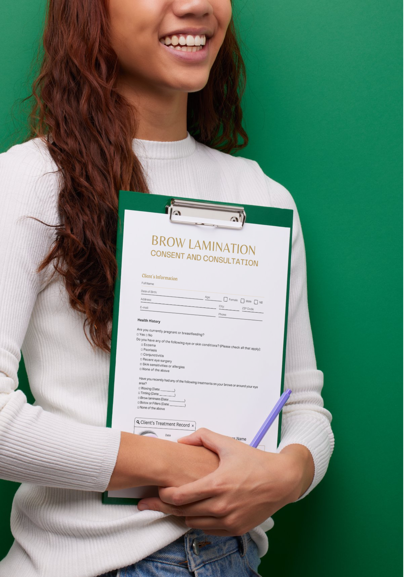 BROW LAMINATION CONSENT AND INTAKE FORM