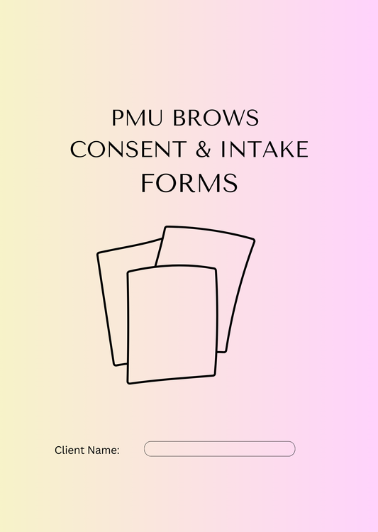 PMU BROWS CONSENT AND INTAKE FORM