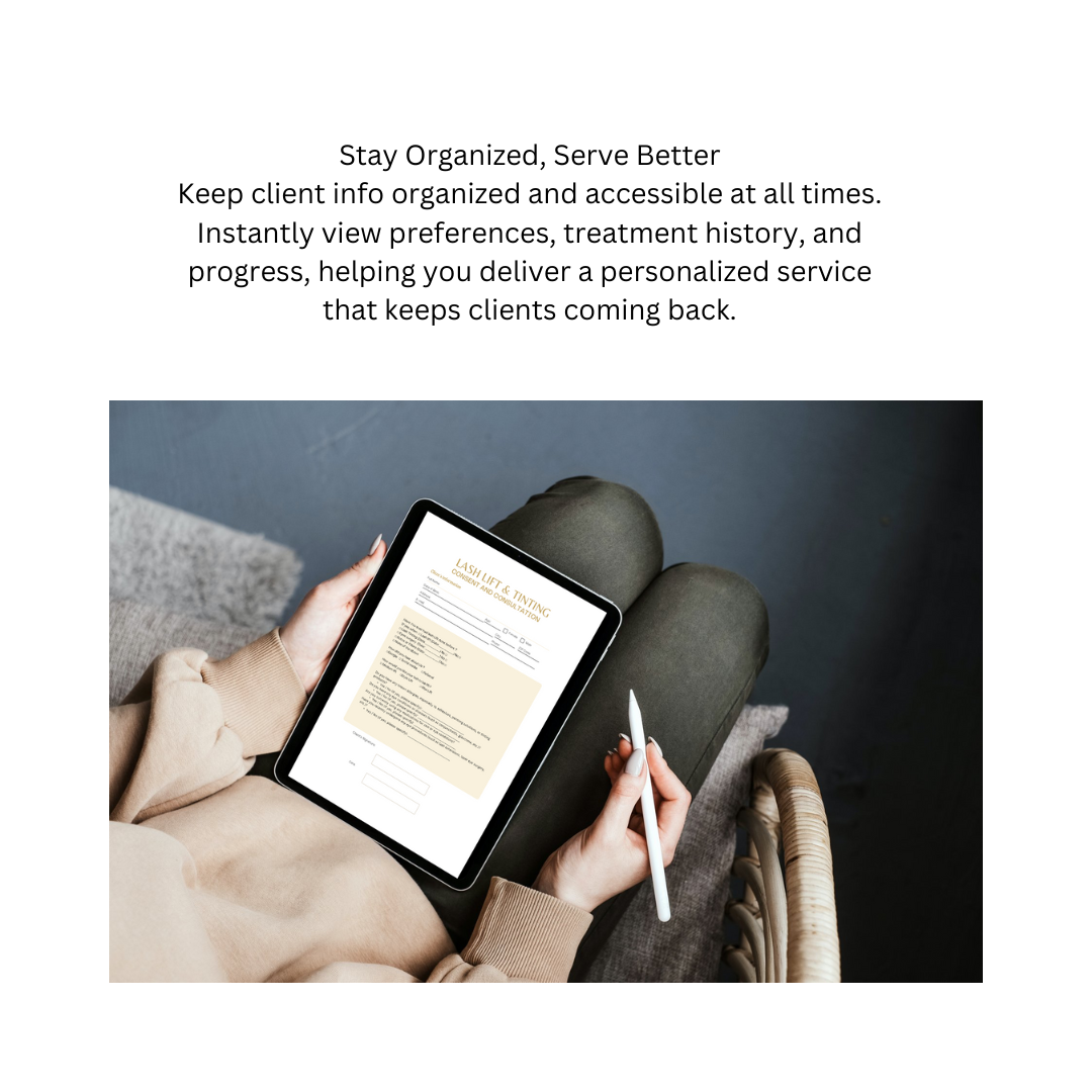 LASH LIFT & TINT DIGITAL CONSENT FORMS