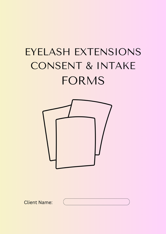 EYELASH EXTENSIONS CONSENT AND INTAKE FORM