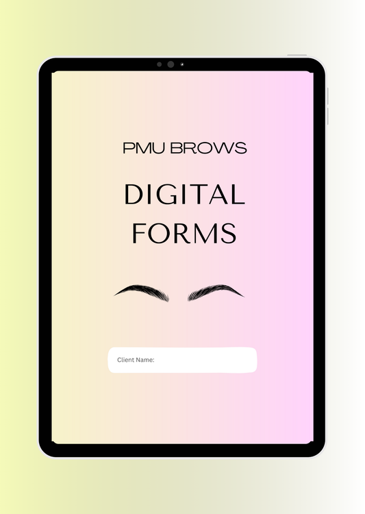 PMU BROWS DIGITAL CONSENT FORMS