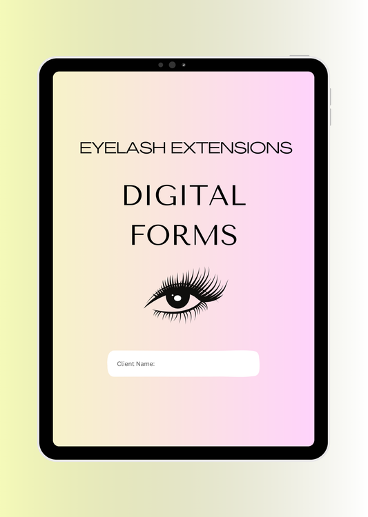 EYELASH EXTENSIONS DIGITAL CONSENT FORMS